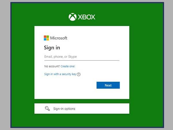 Login to your Microsoft account.